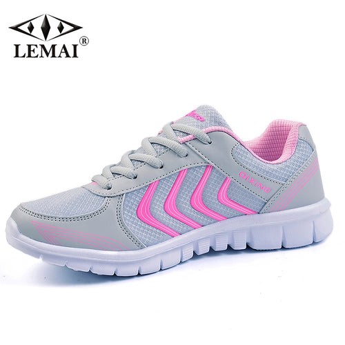 LEMAI Pink Strip Running Shoes